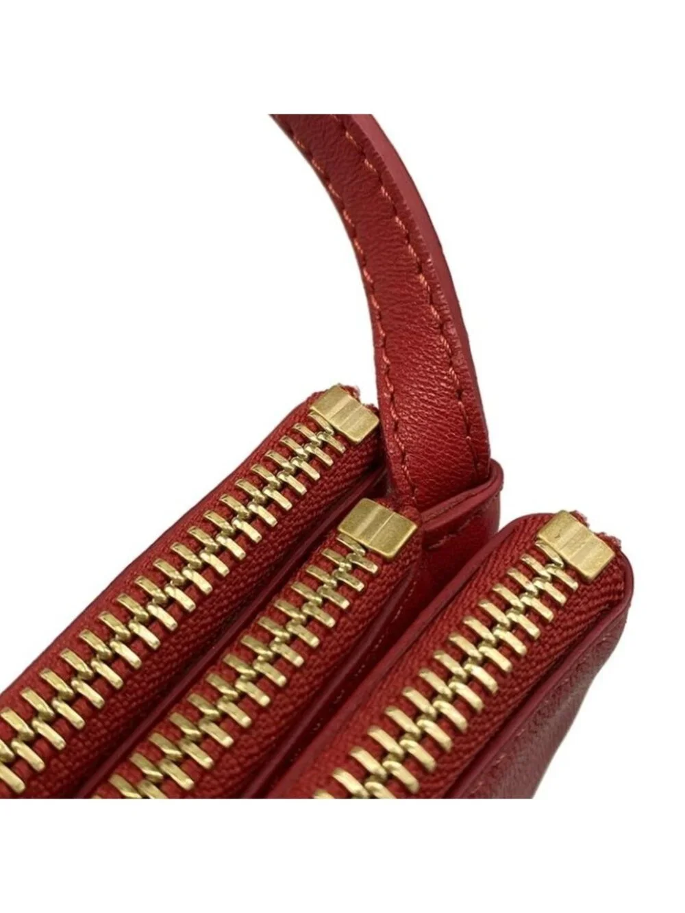 Celine Shoulder Bag Trio Red Leather - Picture 10 of 15